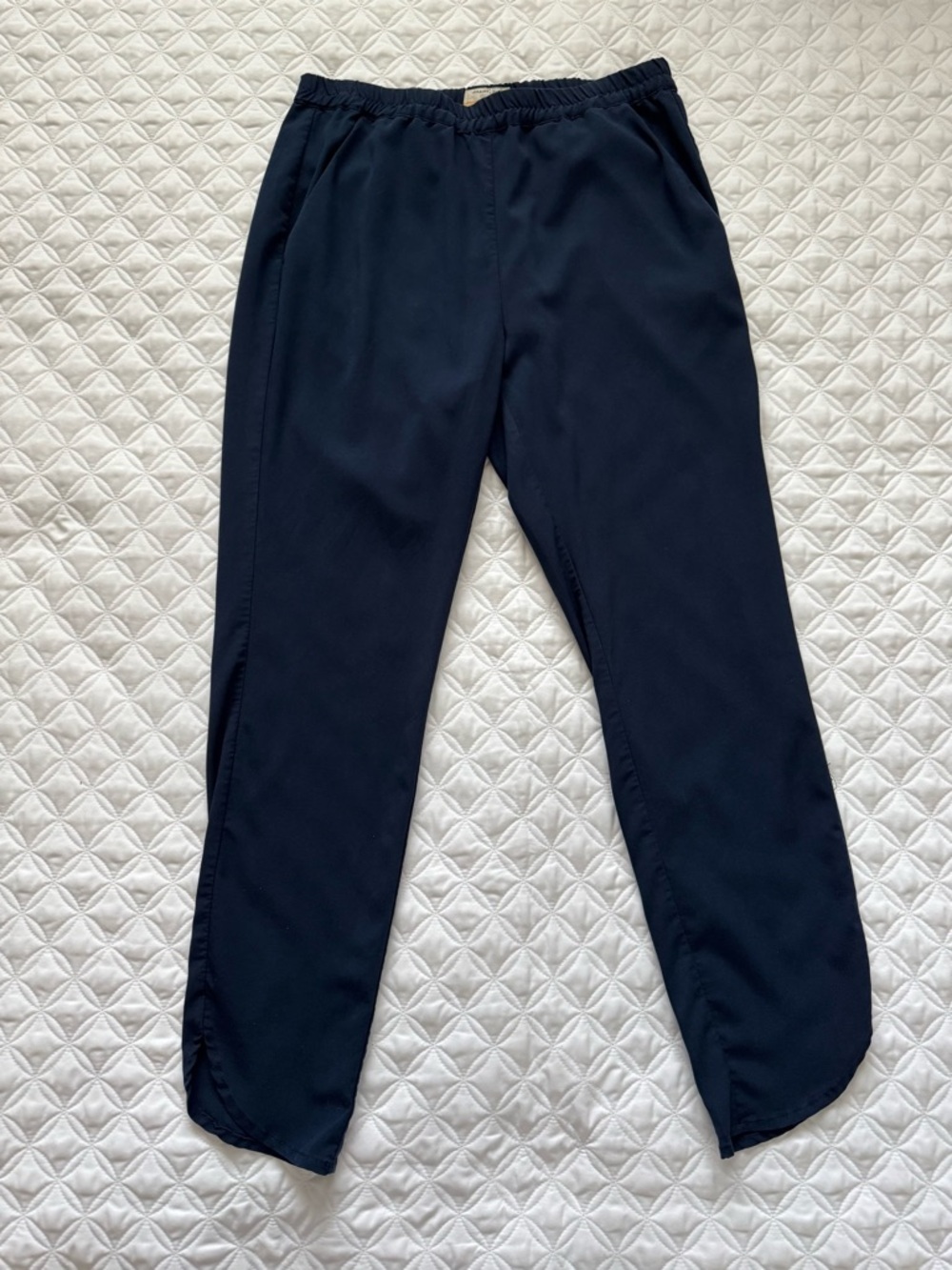 Marine Layer Allison Ankle Pull-On Pants Navy Blue Size S